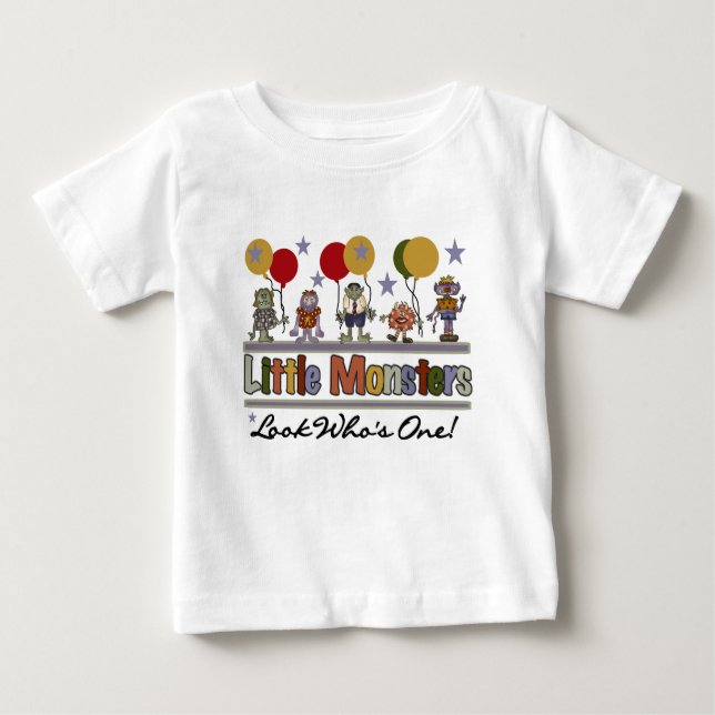 Little  Monsters First Birthday Baby T-Shirt (Front)