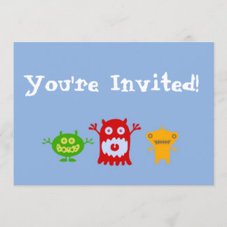 Little Monsters Personalised Party Invitation
