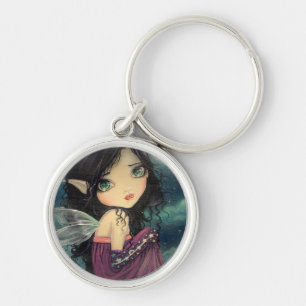 Little Moon Gothic Big-Eye Fairy Art Key Ring