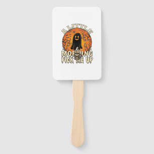 Little Morning Pick Me Up Halloween Ghost Skull Mu Hand Fan