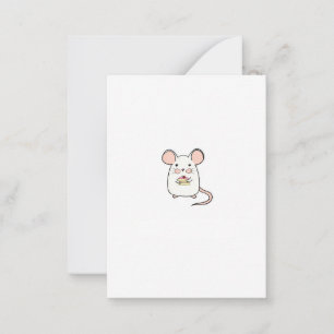 Little mouse, cute mouse theme design card