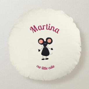 Little mouse  round cushion