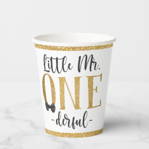 Little Mr. One Derful 1st Birthday Paper cup
