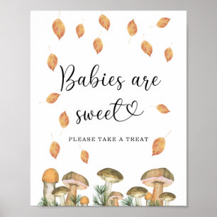 little mushroom - babies are sweet poster
