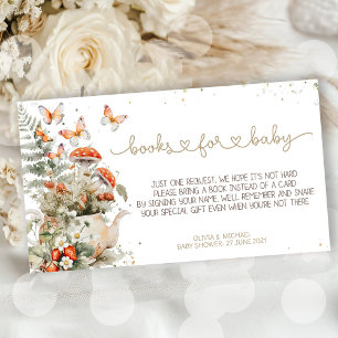Little Mushroom Baby Shower forest Baby Shower  Enclosure Card