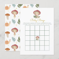 Little mushroom Baby Shower Game Baby Bingo Enclos