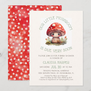 Little Mushroom Baby Shower Invitation