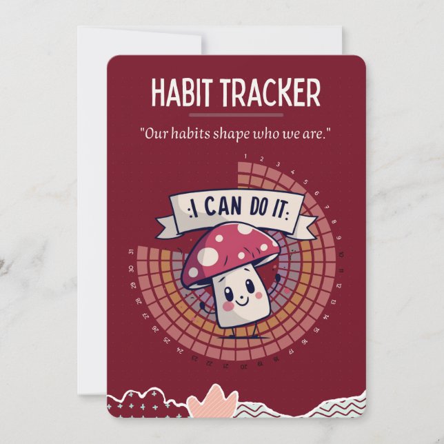 little mushroom Habit tracker (Front)