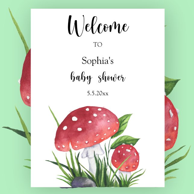 Little mushrooms - Welcome baby shower Poster (Creator Uploaded)