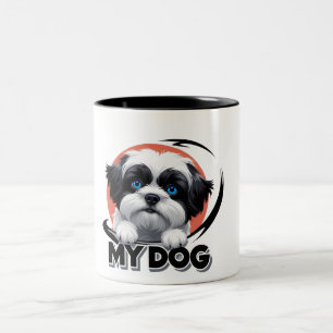 Little My Dog Two-Tone Coffee Mug