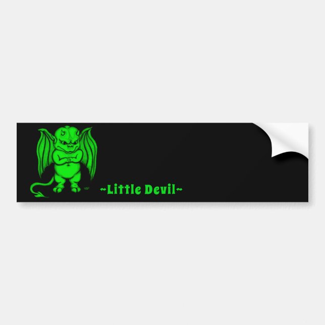 Little nasty Devil Bumper Sticker (Front)