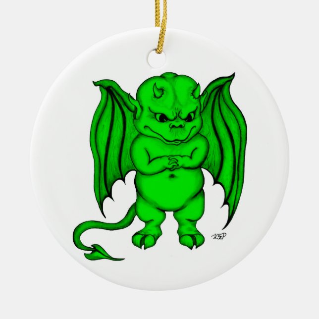 Little nasty Devil Ceramic Ornament (Front)