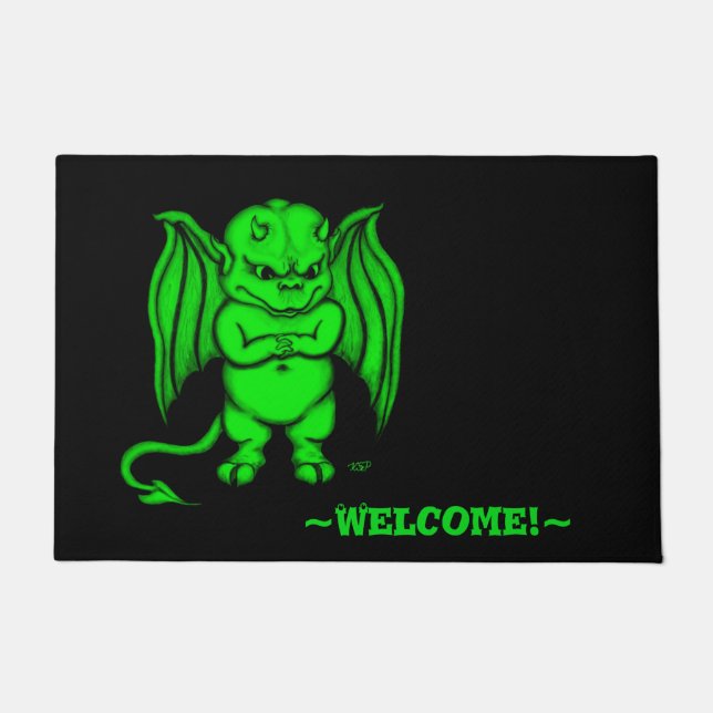 Little nasty Devil Doormat (Front)