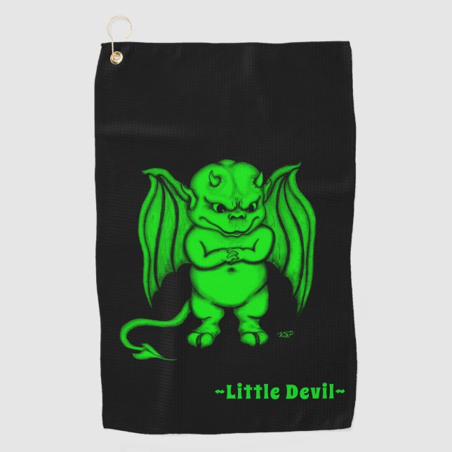 Little nasty Devil Golf Towel (Front)