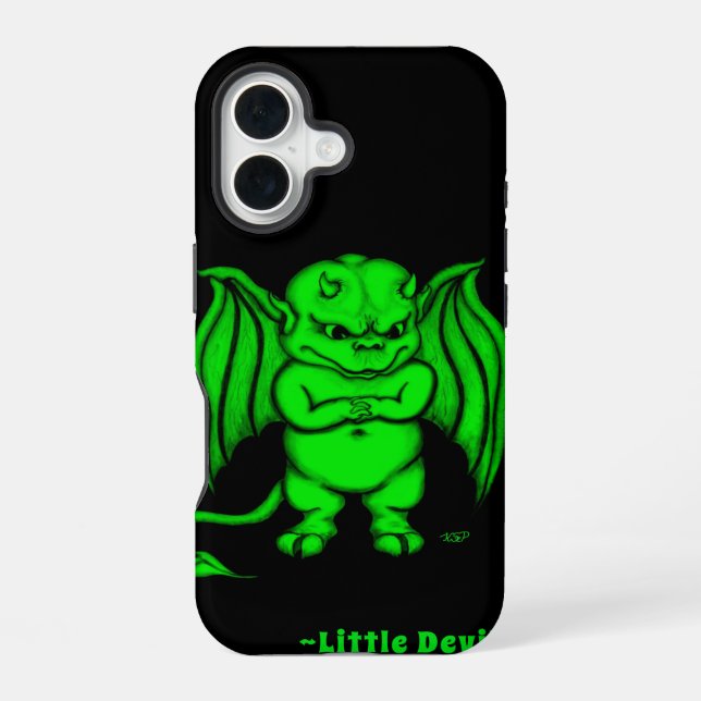 Little nasty Devil iPhone 16 Case (Back)