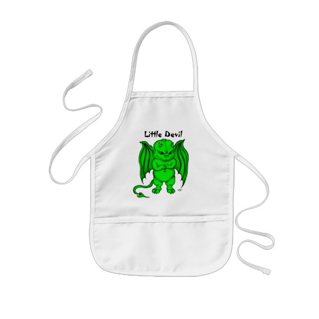 Little nasty Devil Kids Apron (Front)