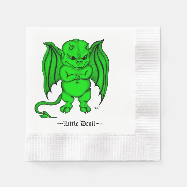 Little nasty Devil Napkin (Front)