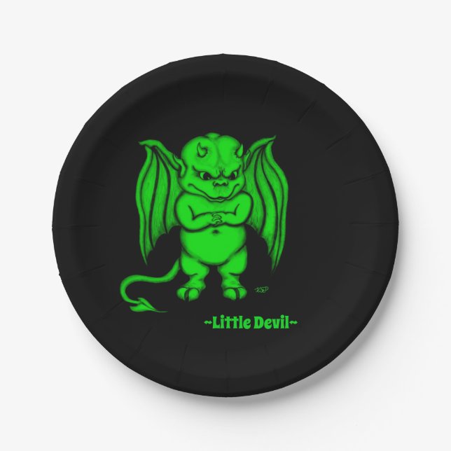 Little nasty Devil Paper Plate (Front)