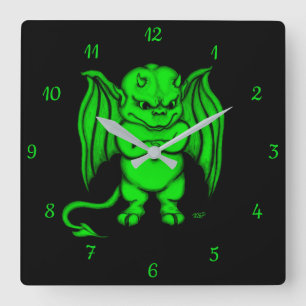 Little nasty Devil Square Wall Clock