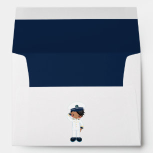 Little Navy Boy Nautical Envelope