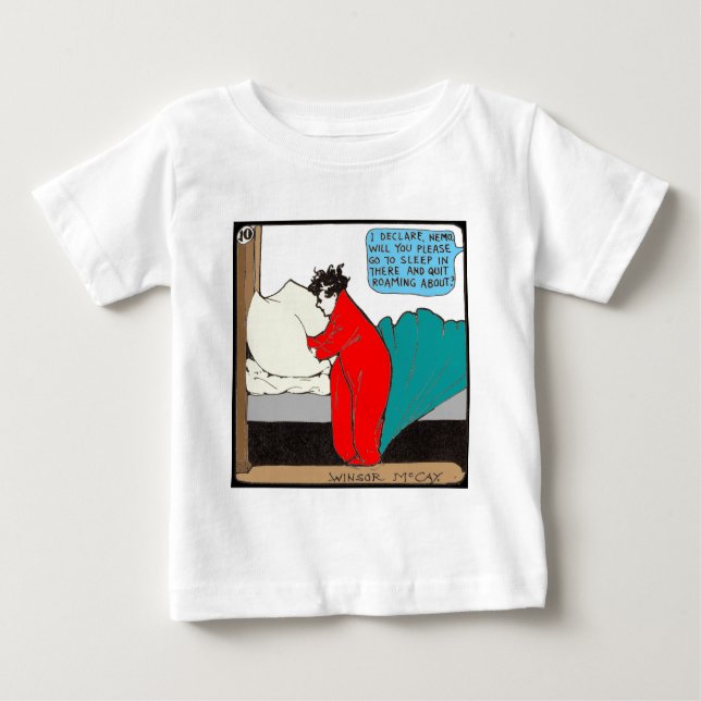 "Little Nemo" in Bed Baby T-Shirt (Front)