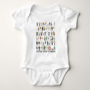 Little New Yorker People of NYC New York City Baby Bodysuit
