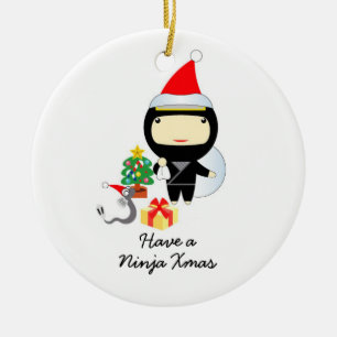 Little Ninja Christmas Ornament