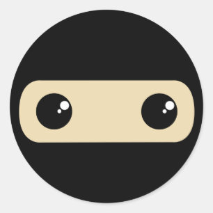 Little Ninja Classic Round Sticker