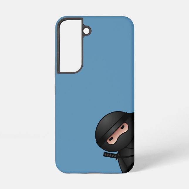 Little Ninja Warrior on Blue Samsung Galaxy S22 Case (Back)