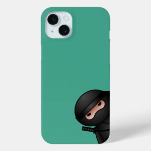 Little Ninja Warrior on Green iPhone 15 Mini Case