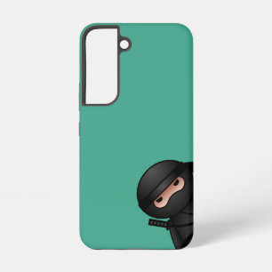 Little Ninja Warrior on Green Samsung Galaxy Case