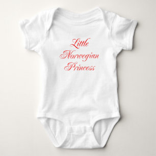 Little Norwegian Princess Baby Girl Bodysuit