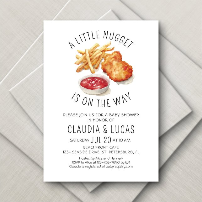 Little Nugget Baby Shower Invitation (Creator Uploaded)