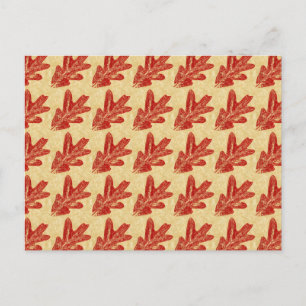 "Little Oak Leaf _ Tiled" Country Roads Postcard