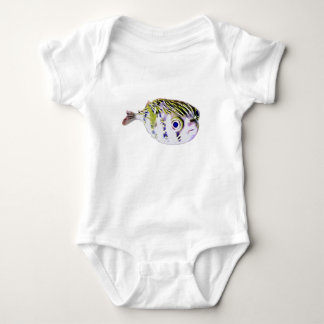 Little Ocean Critters  Pufferfish Baby Bodysuit