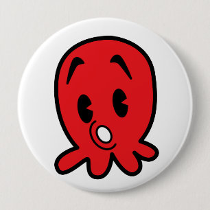 Little Octopus 10 Cm Round Badge