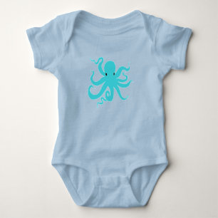 Little Octopus Baby Body Suit - Cute Sea Animals Baby Bodysuit