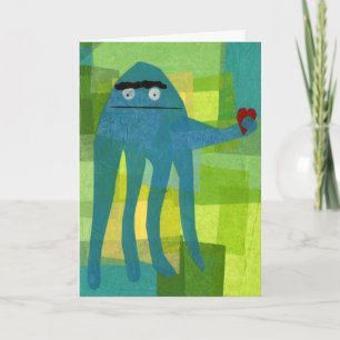 Little Octopus Birthday Greeting Card