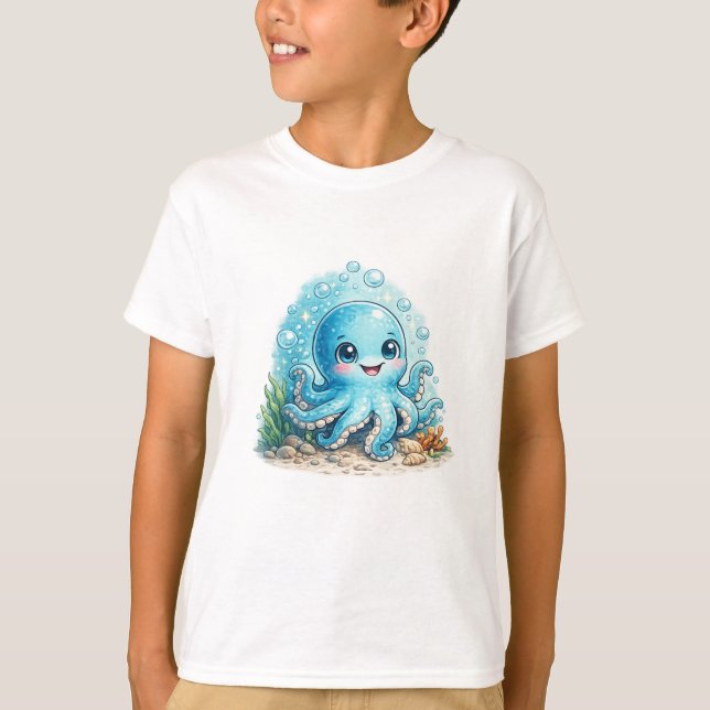 Little Octopus T-Shirt (Front)