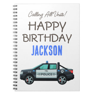 Little Officer Police Birthday | Personalised  Notebook