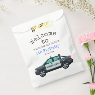 Little Officer Police Birthday   Personalized  Favour Bag
