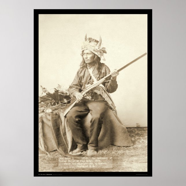 Little, Oglala Indian Pine Ridge SD 1890 Poster (Front)