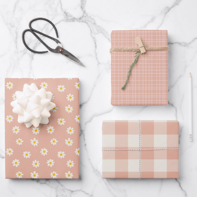 Little One Collection - dusty apricot  Wrapping Paper Sheet (Front)