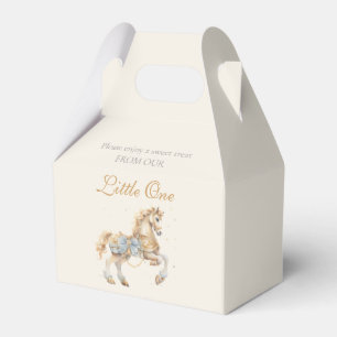 Little One Watercolor Carousel Horse Baby Shower Favour Box