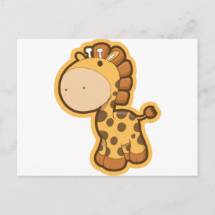 Little Orange Giraffe Postcard