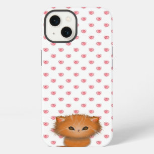 Little Orange Tabby Cat Kitten Illustration iPhone 13 Case