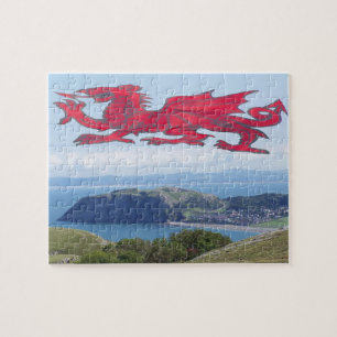 Little Orme with Welsh dragon. Jigsaw Puzzle