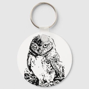 little owl key ring