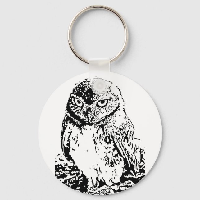 little owl key ring (Front)