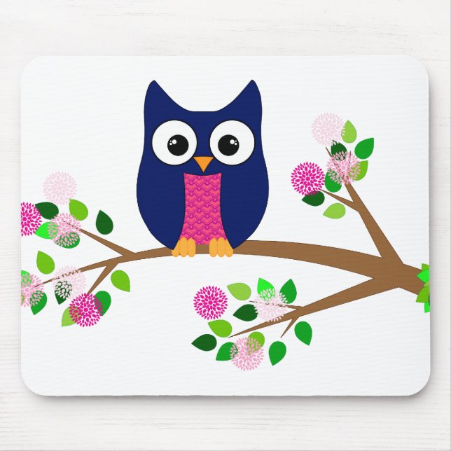 Little Owl Mouse Pad (Front)